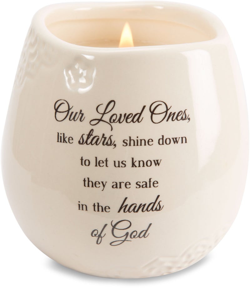 Pavilion Gift Company - Light Your Way Memorial 19175 in Memory Loved Ones Shine Ceramic Soy Wax Candle - Image 1