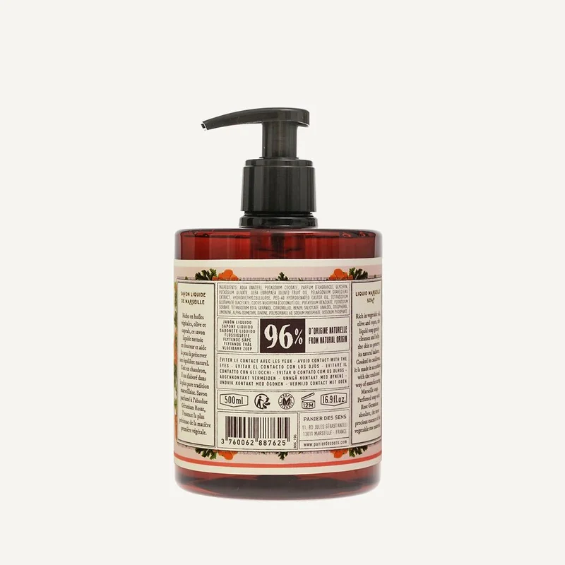 PANIER DES SENS Liquid Marseille soap | Geranium Rosat 500ml