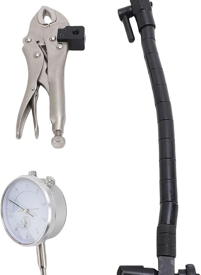 مجموعة مقياس مفصل كروي لقرص الفرامل، نطاق 0-10 مم، دقة 0.01 مم، عمود مرن 360 درجة - Image 2