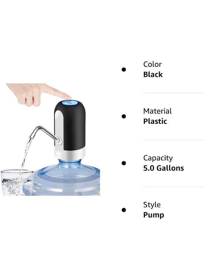 Generic - SUPAAR Home Brand 5 Gallon Water Bottle Pump, USB Charging Portable Electric Water Pump for 2-5 Gallon Jugs - Image 1