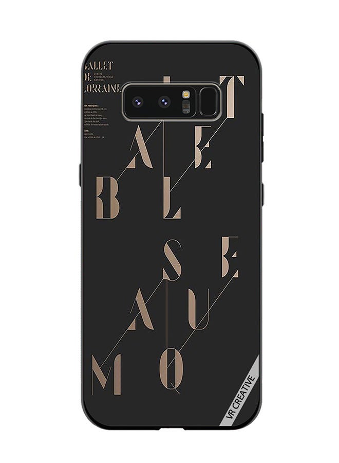 VR CREATIVE Protective Case Cover For Samsung Galaxy Note 8 Ballet Masque Design Multicolour - Image 1