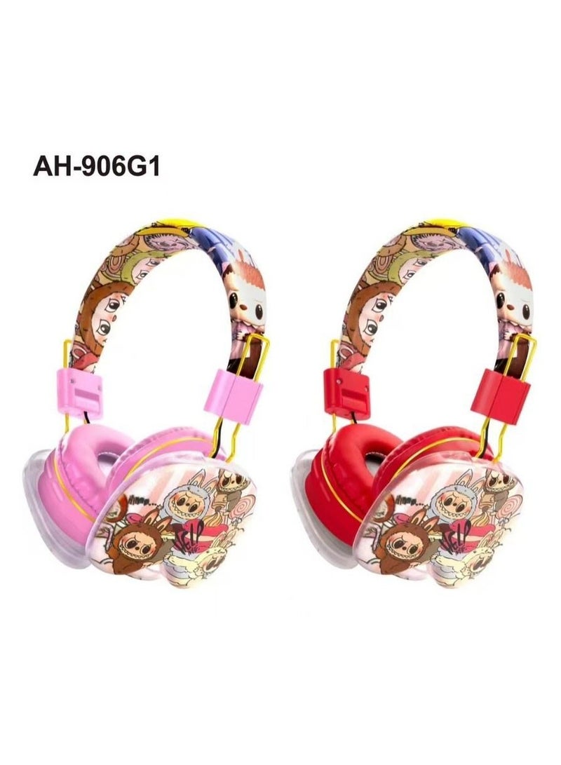 LABUBU Wholesale Labubu Headphones, Wireless BT Headphones, Kt Cute Cartoon Pattern Children's Headphones-AH906G1  - Image 3
