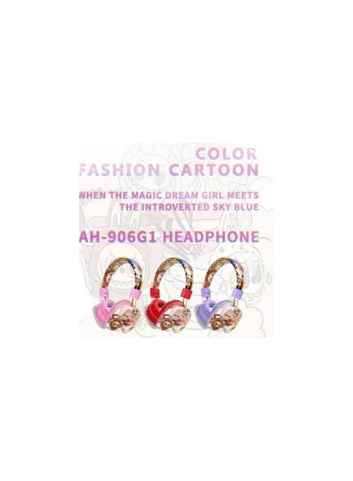 LABUBU Wholesale Labubu Headphones, Wireless BT Headphones, Kt Cute Cartoon Pattern Children's Headphones-AH906G1  - Image 4