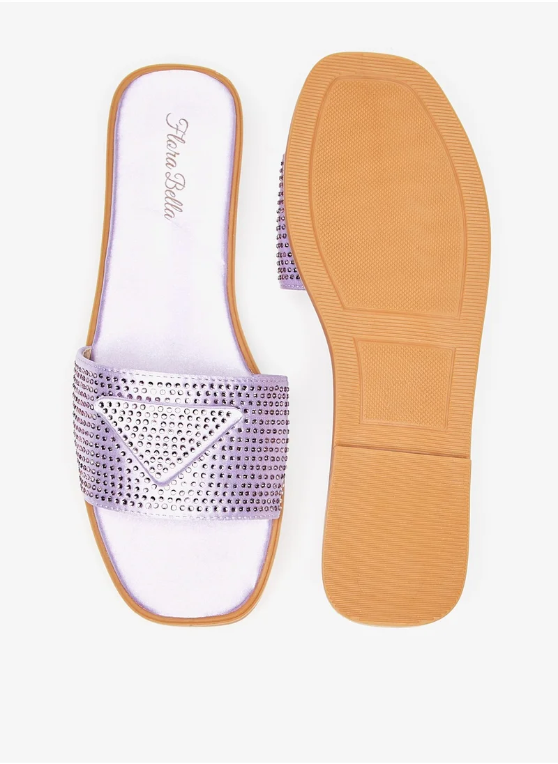 فلورا بيلا من شو إكسبرس Womens Embellished Slip On Sandals Ramadan Collection