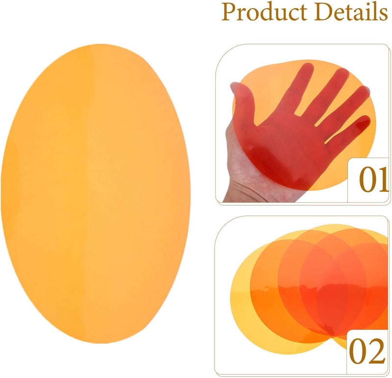 15pcs Color Changing Filter Sheets: 1.5"/3.8cm Ambient Lighting Gel Stickers - Film Colored Gel Filters for LED Downlight Mood Lighting - Image 3