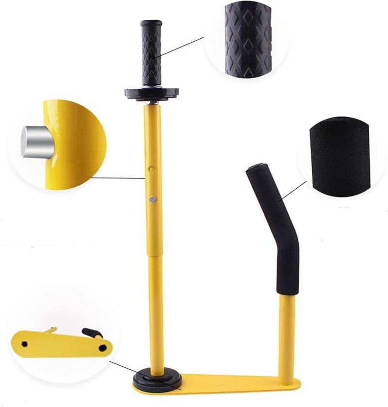 VOTOER Pallet Stretch Film Packing Machine Shrink Wrap Dispenser Holder for 18 inch and 20 inch, Yellow - Image 1