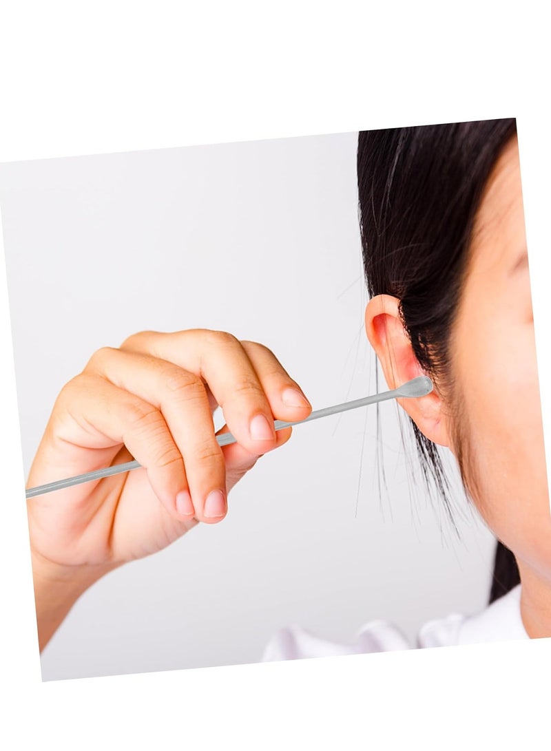 5pcs Stainless Steel Ear Pick Metal Ear Spoon Ear Wax Curette Ear Cleaner Tool Earwax Removal Kit - Image 3