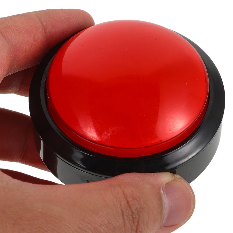 Illuminated Convex Arcade Push Button Switch with Red LED and Yellow Micro Switch - Image 5