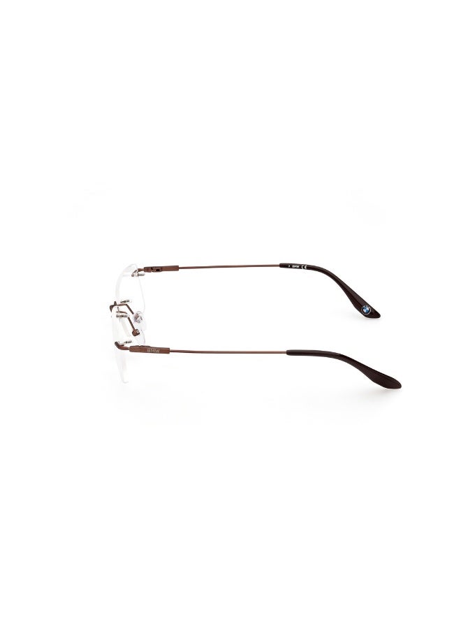 BMW Bw5066 Rectangular Frames For Men Size 56, Matte Light Bronze - Image 2