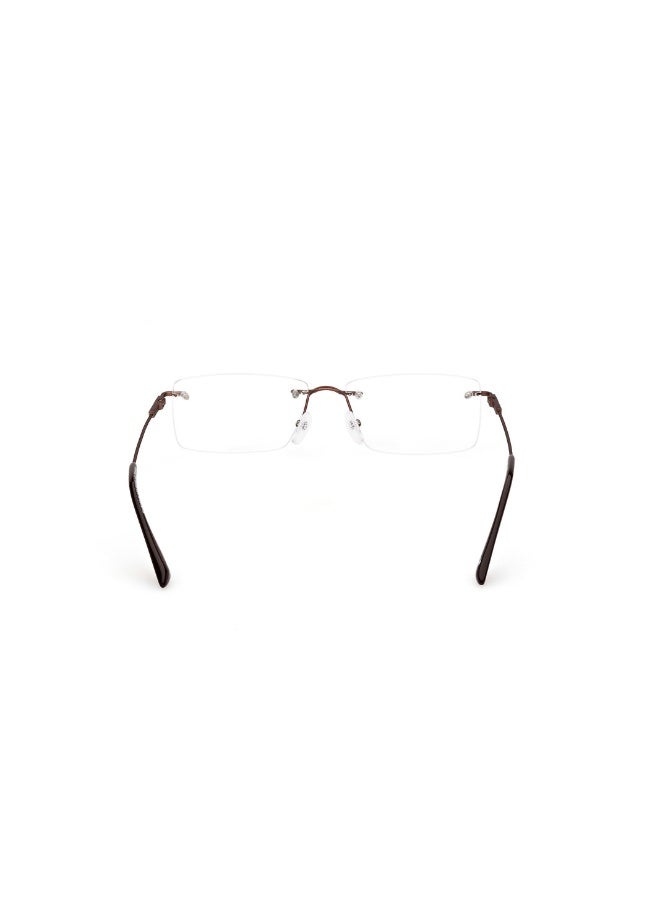 BMW Bw5066 Rectangular Frames For Men Size 56, Matte Light Bronze - Image 4