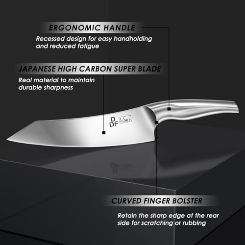 DDF iohEF Kitchen Knife Set with Block, 16 PCS Knife Sets for Kitchen with Block Japanese Stainless Steel, Ultra Sharp Chef Knife Set with Sharpener - Image 3