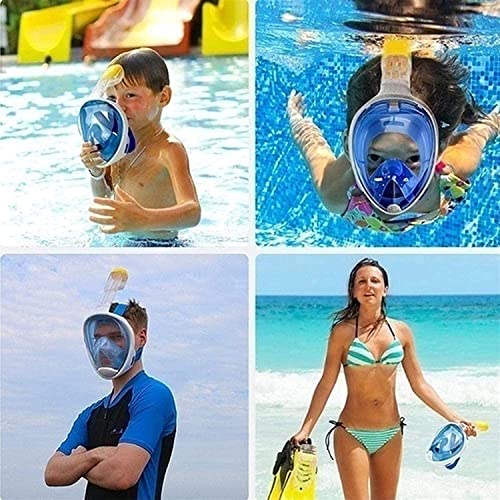 VBM 180° Panoramic View Snorkel Mask Full Face Scuba, Dive and Swim Set for Kids Youth Adult Women Men | Easier Breath with Dry Anti-Fog Anti-Leak for Travel Beach Sea Underwater Swimming Pool - Image 4