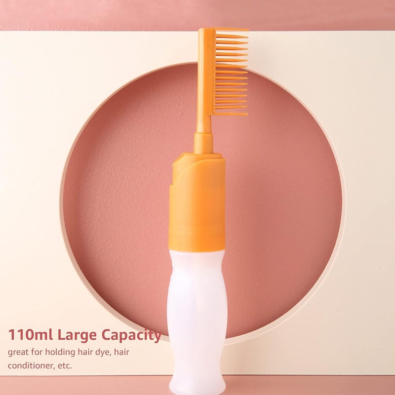 Abhaymart 110ml Empty Hair Dye Bottle Hair Dye Applicator Bottle with Comb Hair Dyeing Coloring Conditioning ToolHair Dye Refillable Bottle Hair Color Bottle Pack Of 1 - Image 4
