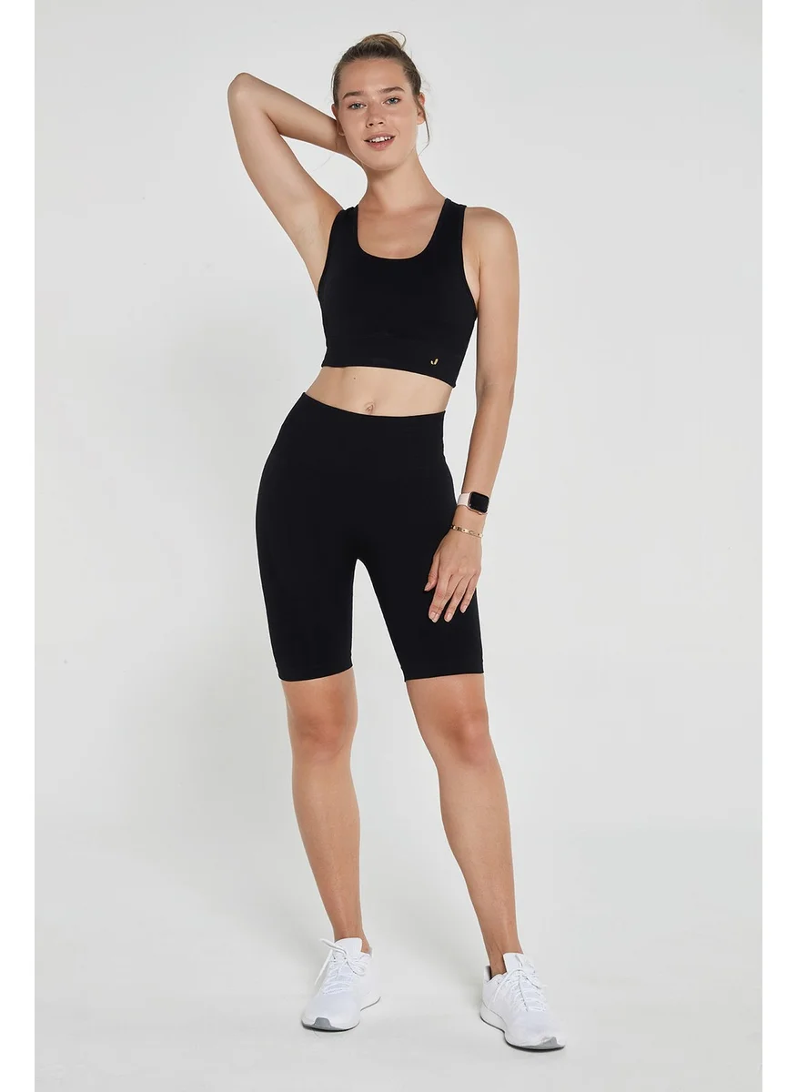 Jerf Gela Shaper Sport Biker Leggings Black