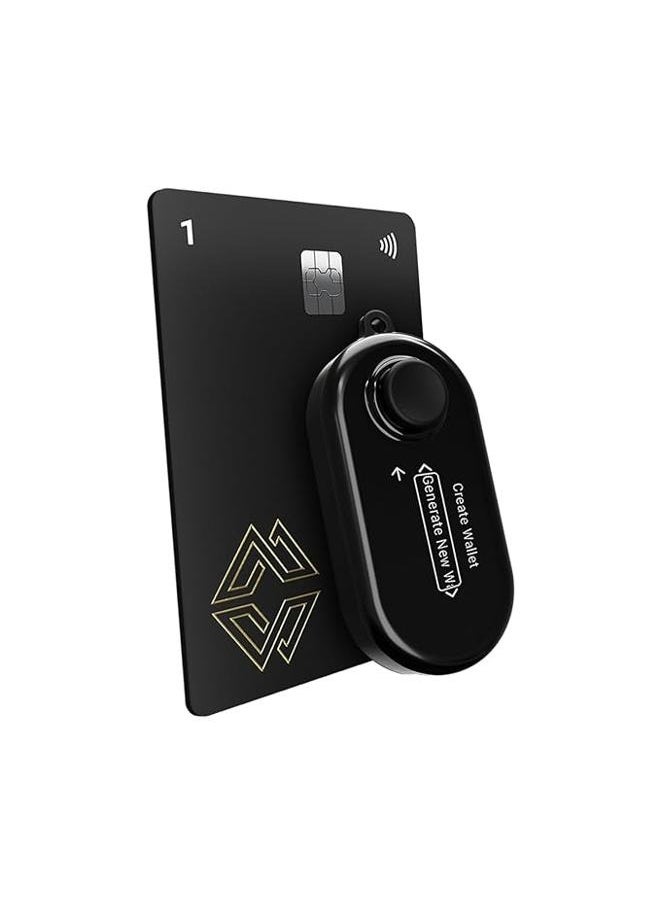 Cypherock X1 - Best Hardware Wallet To Store BTC, Crypto, NFTs. 100% Secure Cold Wallet | Audited | Opensource, Black, Pack of 1