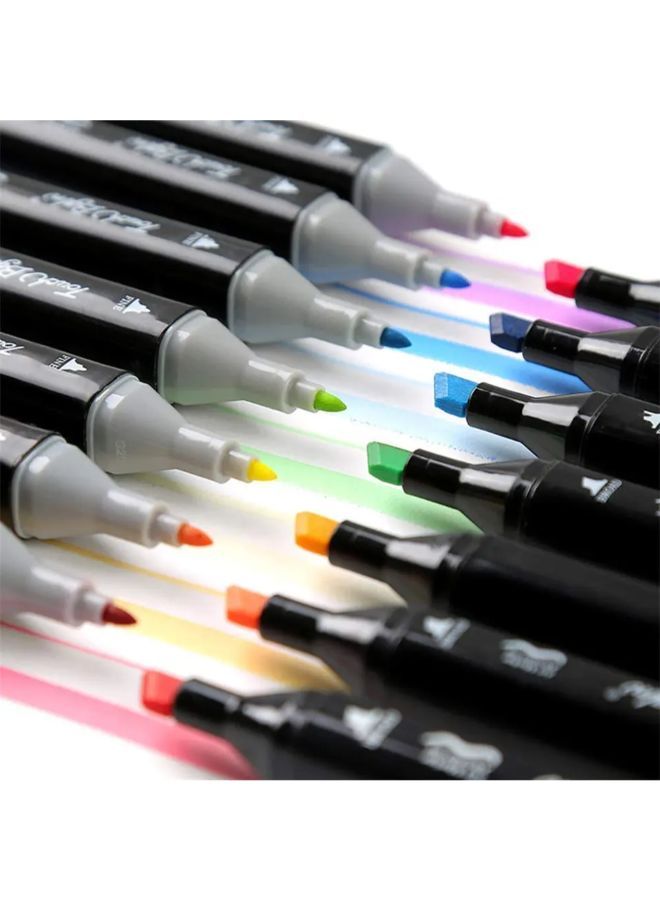 Color touch bag 60pcs felt-tip marker pen has two sides, thin side and thick side Gift Kids - Image 4