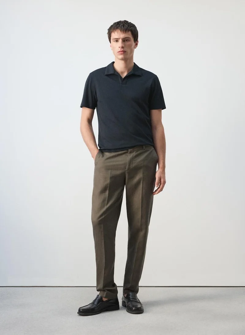 Mango Man  Slim fit piqué polo for Men | Best Price UAE