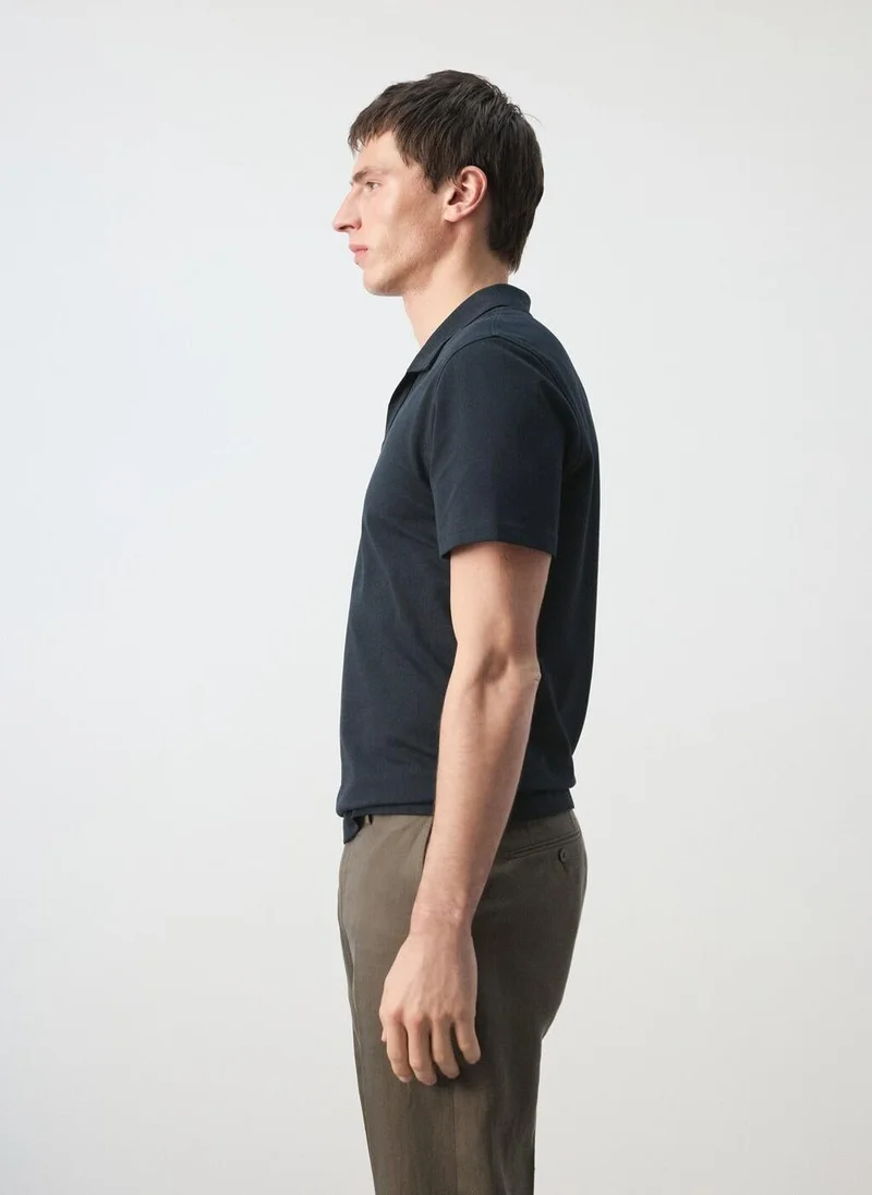 Mango Man  Slim fit piqué polo for Men | Best Price UAE