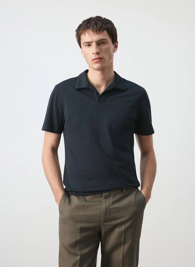 مانجو مان Slim fit piqué polo