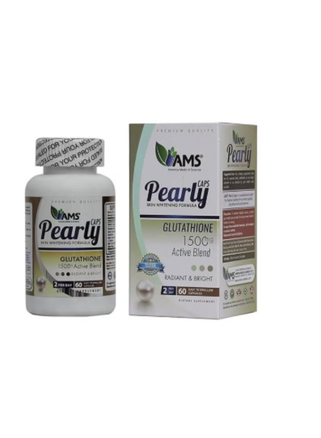 AMS Pearly Caps Skin Whitening Formula glutathione 1500 mg – 60 Capsules - Image 2