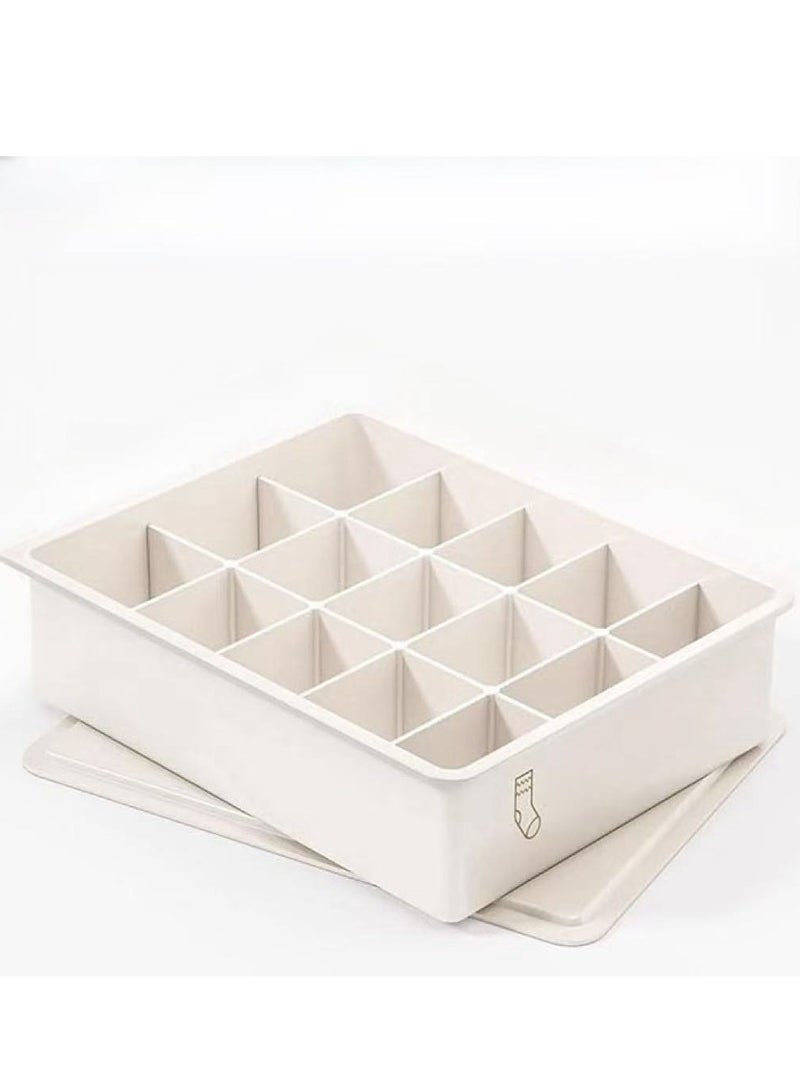 Underwear Storage Organizer Wardrobe Clothes Storage Box Plastic Drawer Organiser for Underwear Socks Bras Panties Scarf  - Image 1