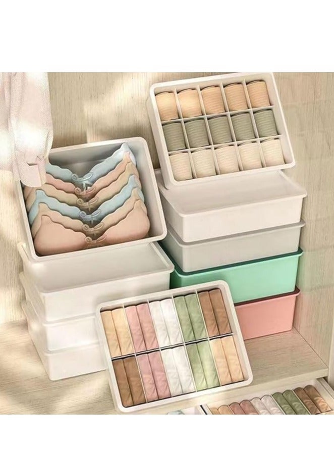 Underwear Storage Organizer Wardrobe Clothes Storage Box Plastic Drawer Organiser for Underwear Socks Bras Panties Scarf  - Image 4