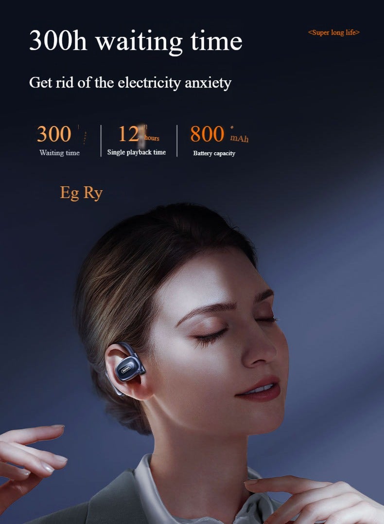 Bluetooth Sport Earphones with Ear Hooks ,Air conduction headphones , Bluetooth headset 5.4, Standby time 300h,Hi-Res Audio 360° ACS spatial audio,16.2mm PU + lanolin full-range large speaker  - Image 2