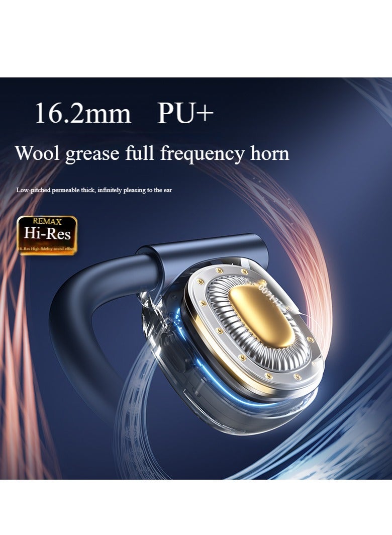 Bluetooth Sport Earphones with Ear Hooks ,Air conduction headphones , Bluetooth headset 5.4, Standby time 300h,Hi-Res Audio 360° ACS spatial audio,16.2mm PU + lanolin full-range large speaker  - Image 5
