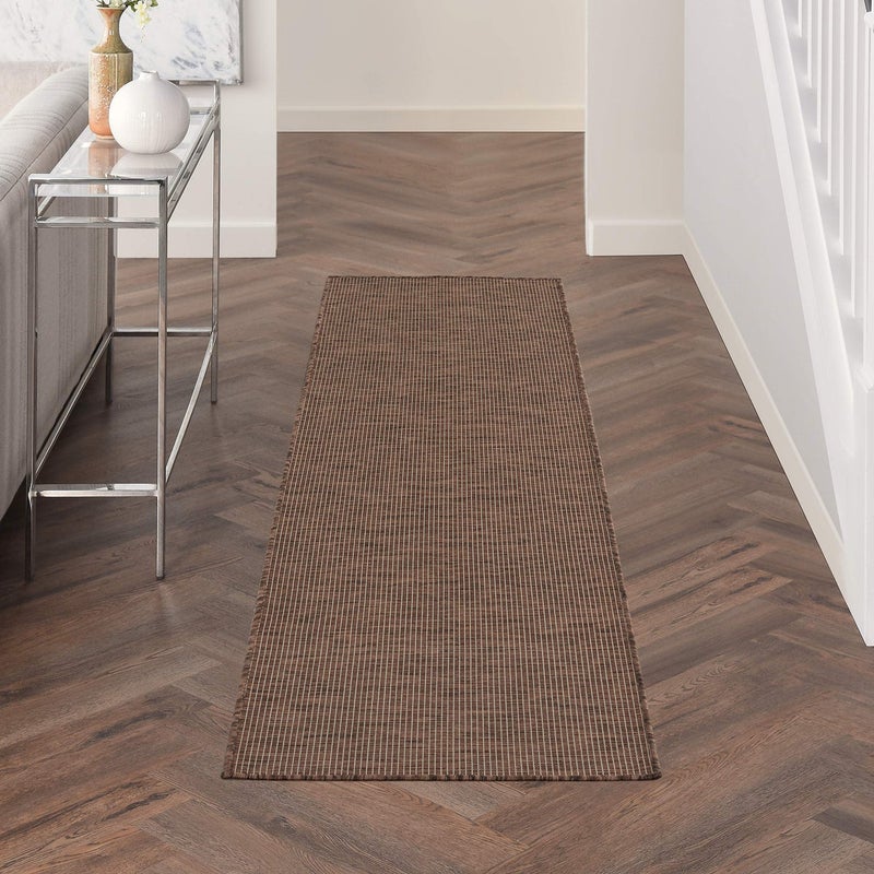 Nourison Positano 8 Runner Natural Fabric Modern Area Rug 8 Runner