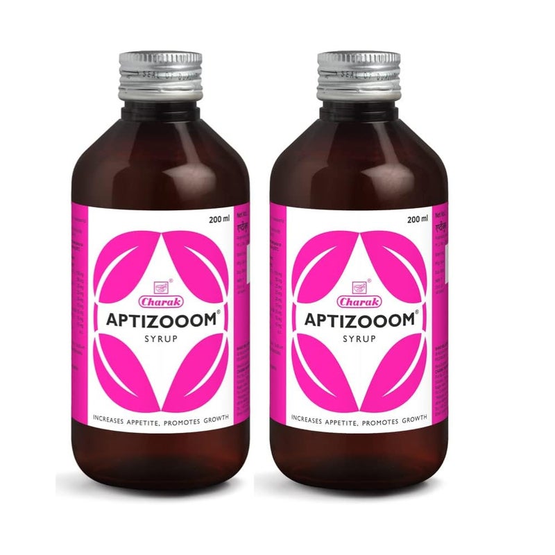 Charak Pharma Aptizooom Syrup For Boosting Healthy Appetite - 200 ml (Pack of 2) - Image 4