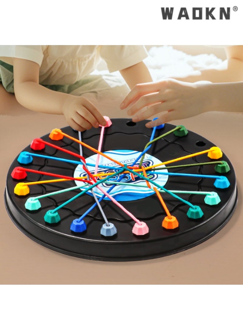 WAOKN Twisted Rope Game, Board Game，Brain Teaser Toy for Kids, Develops Logical Thinking、Concentration and Patience, Family Interactive Play, Enhance Problem Solving Skills, Ideal Gift  - Image 1