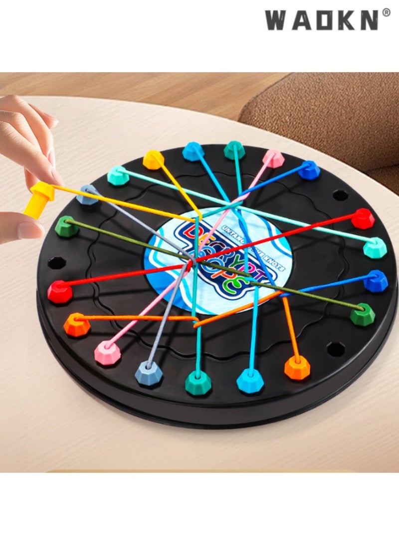 WAOKN Twisted Rope Game, Board Game，Brain Teaser Toy for Kids, Develops Logical Thinking、Concentration and Patience, Family Interactive Play, Enhance Problem Solving Skills, Ideal Gift  - Image 2