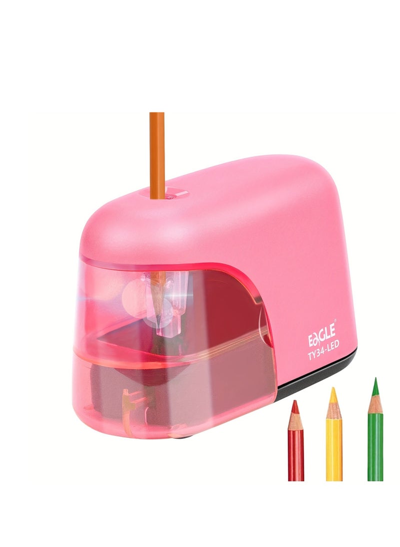 Generic Eagle Electric Pencil Sharpener, Battery Powered Sharpener, LED Light Shinning During Sharpening, Portable, with Reusable and Replaceable Blade, Ideal Home Office Supplies - Image 1