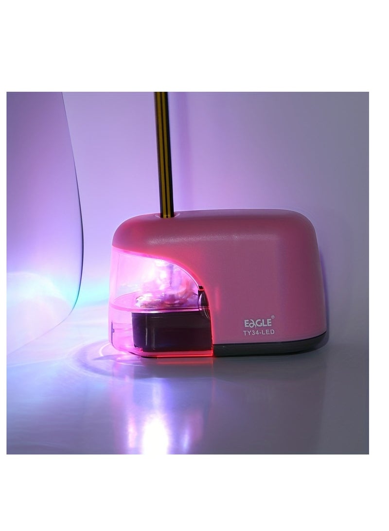 Generic Eagle Electric Pencil Sharpener, Battery Powered Sharpener, LED Light Shinning During Sharpening, Portable, with Reusable and Replaceable Blade, Ideal Home Office Supplies - Image 2