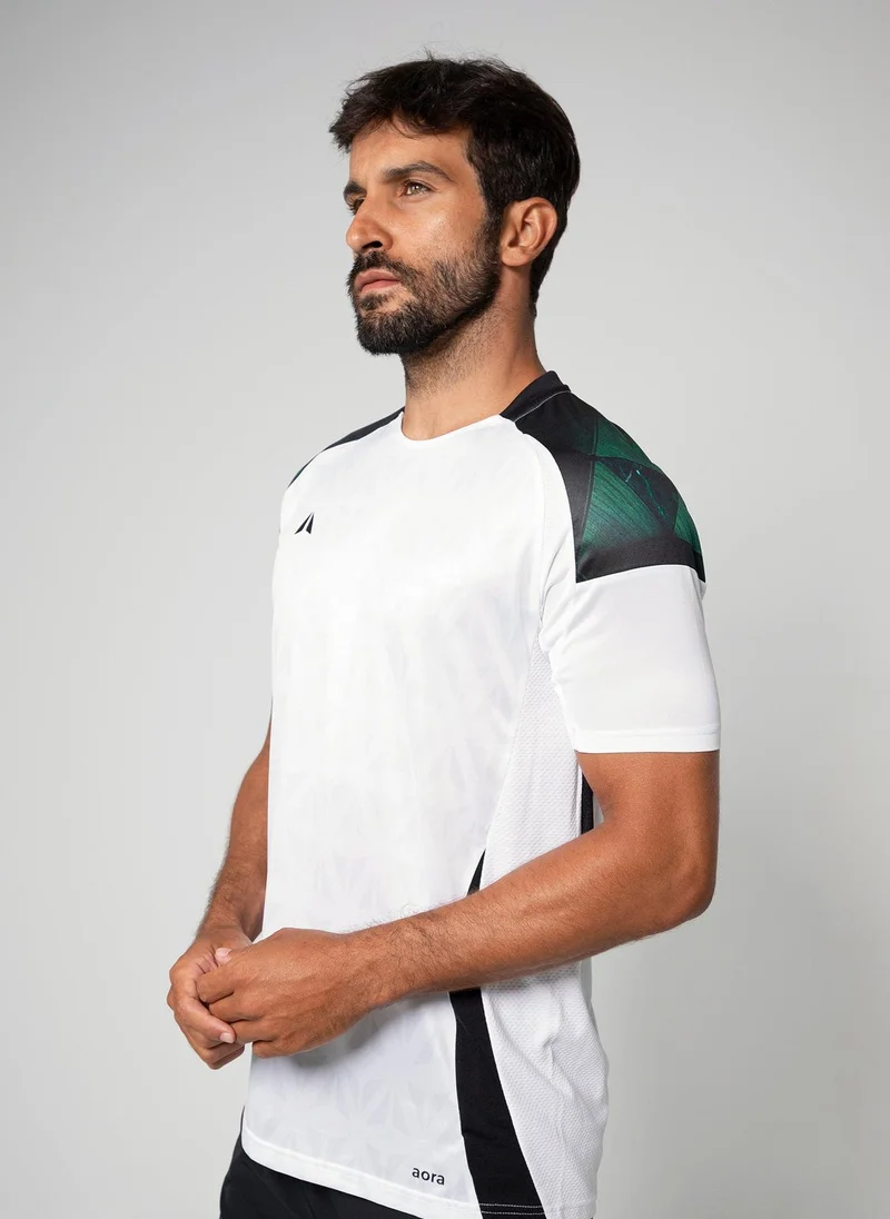Aora  Men’s Soccer Jersey V9 – White Quick-Dry Athletic Shirt for Football, Training & Outdoor Play for Men | Best Price UAE