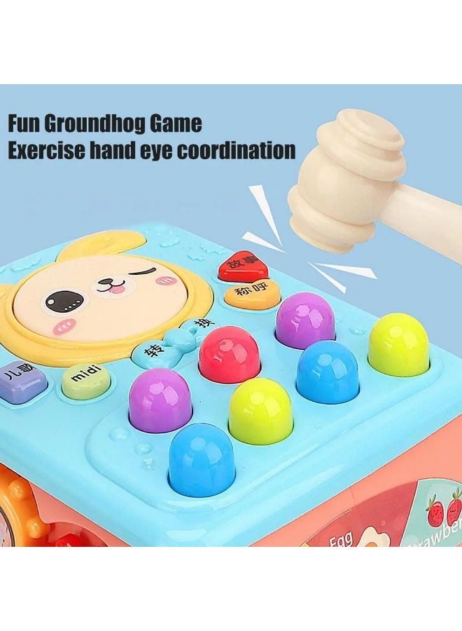 Vixplorn Pounding Toys Toddler Educational Toys Bus Hamster Toy Play Hammer Game Grasp Handle Wooden Hammer Children's Early Education Toy Suitable for 0-3 Years Old Children Gift Boys Girls - Image 5