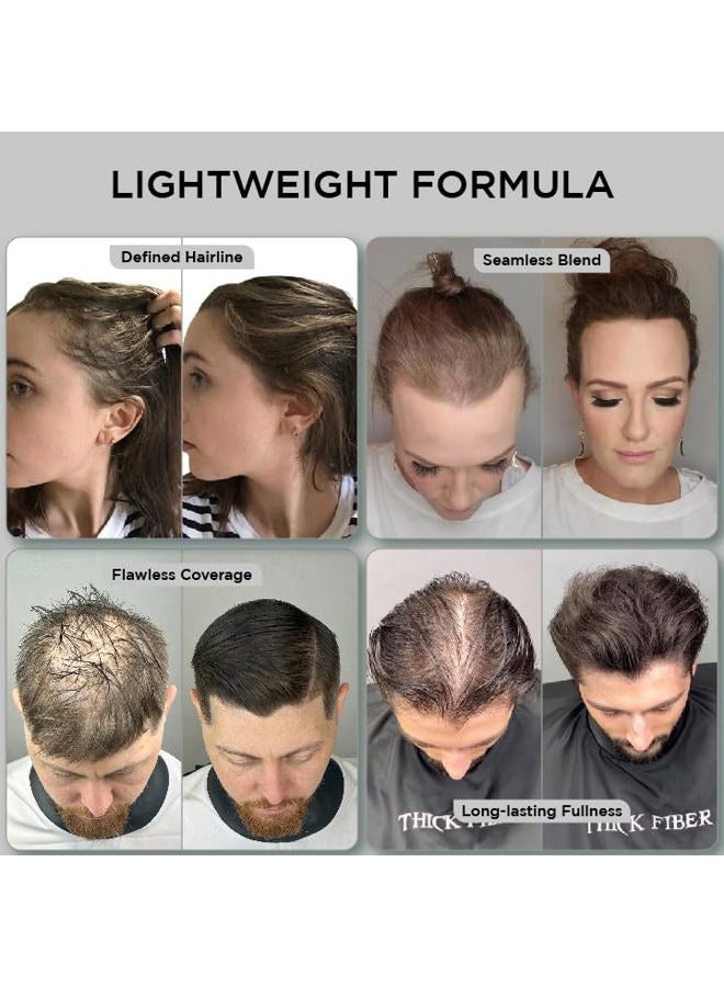 Thick Fiber Hair Fibers for Thinning & Bald Spots (DARK BROWN, Pack of 2) - 25g Bottle - Conceals Loss in Seconds - Powder for Women & Men - Image 4