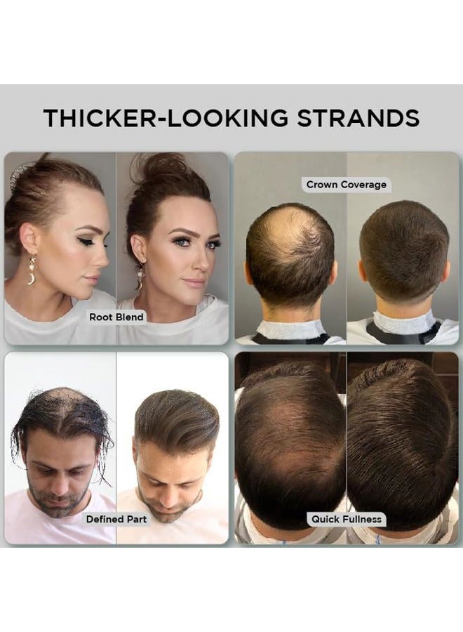 Thick Fiber Hair Fibers for Thinning & Bald Spots (DARK BROWN, Pack of 2) - 25g Bottle - Conceals Loss in Seconds - Powder for Women & Men - Image 3