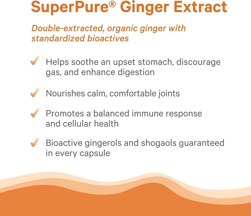 PURE SYNERGY SuperPure Ginger Extract Ginger Root Extract Capsules Organic Ginger Powder Digestion Supplement for Stomach and Joint Support 60 Capsules - Image 4