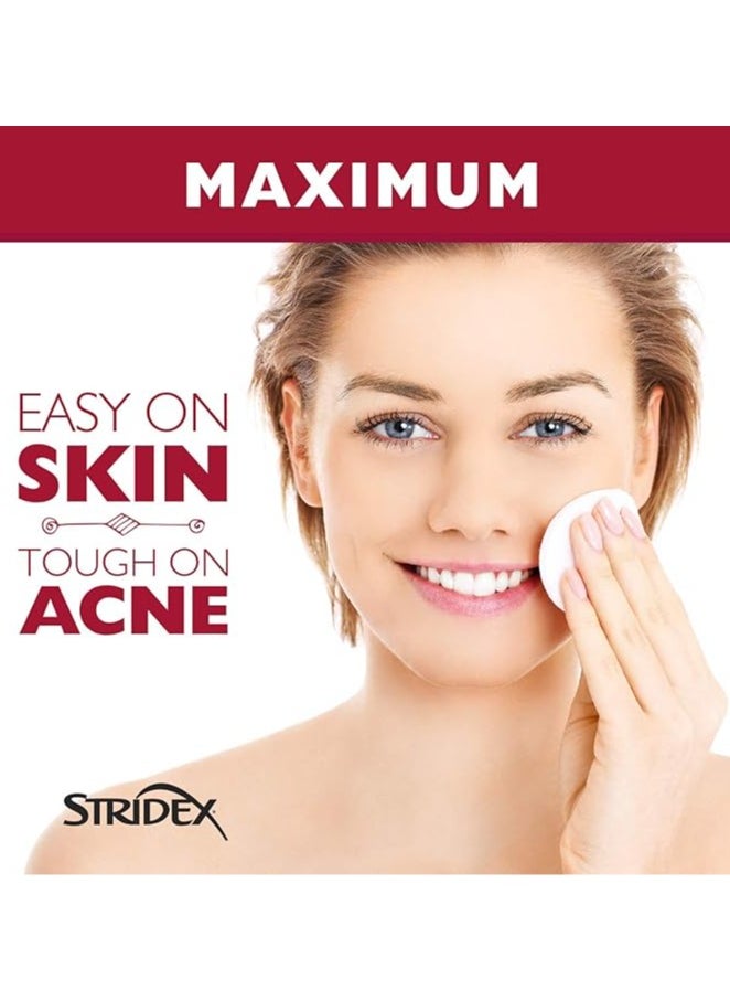 Stridex Stridex, Maximum, Salicylic acid,90 Soft Touch Pads  - Image 5
