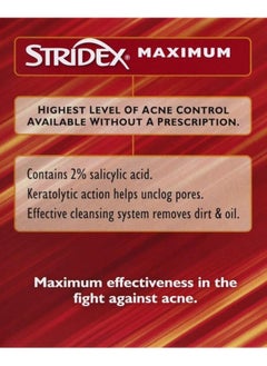 Stridex Stridex, Maximum, Salicylic acid,90 Soft Touch Pads  - Image 3