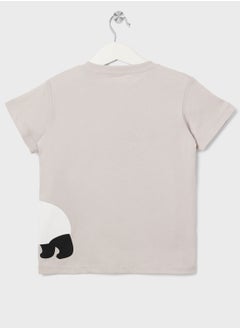 MUJI Kids Panda Print T-Shirt  - Image 2