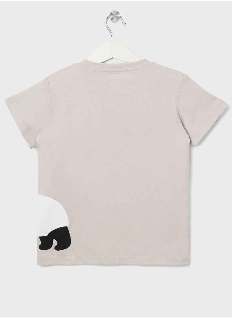 MUJI Kids Panda Print T-Shirt  - Image 2