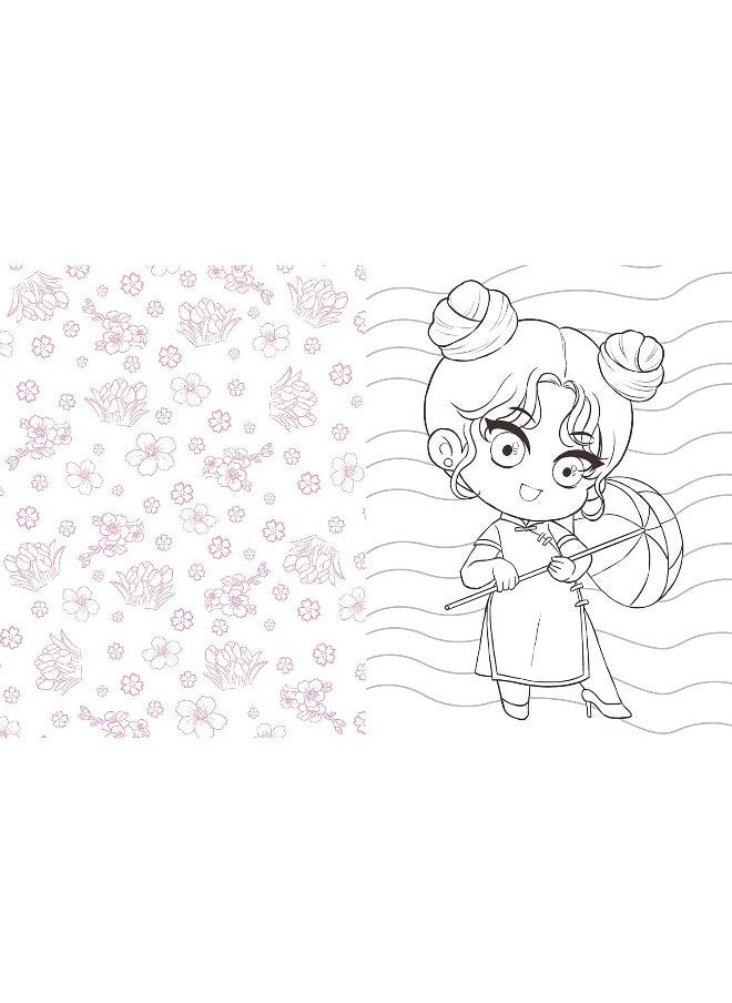 Chibi World Coloring: Color Your Way Through Cute and Cool Chibi Art!