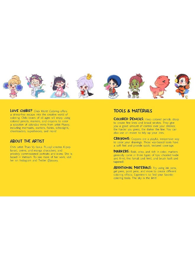 Chibi World Coloring: Color Your Way Through Cute and Cool Chibi Art!