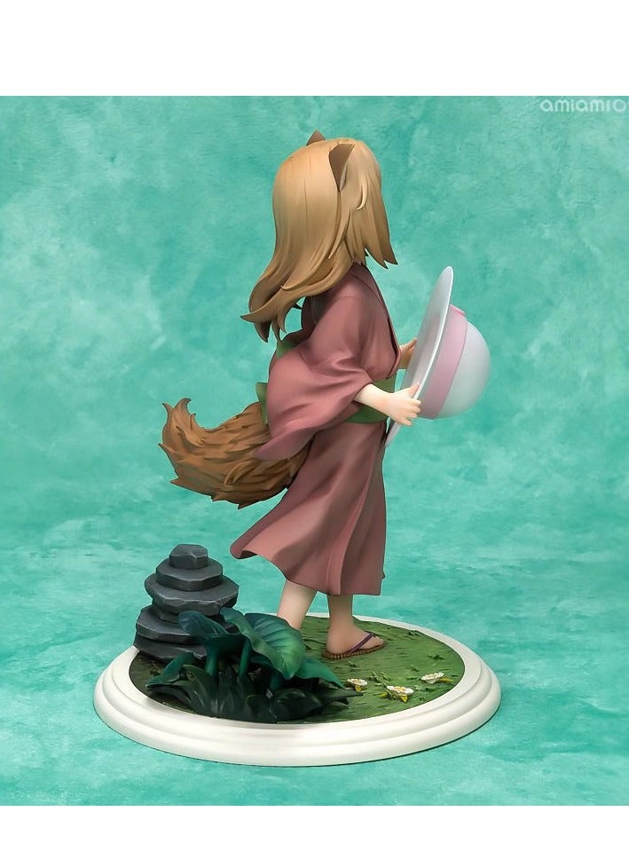 Natsume’s Book of Friends - Konoe (Little Fox) Holding a Hat, Cute Fox Figurine Display, Eco-friendly PVC Material, Approximately 17cm Tall, Boxed Collectible Handmade  - Image 2