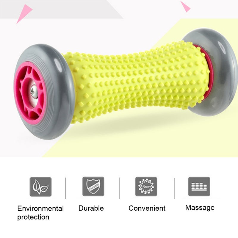 Foot Massage Roller Heel & Foot Arch Pain Massager Ergonomic Designed Plantar Fasciitis Massage Wheel Foot Reflexology Therapy Grey - Image 5