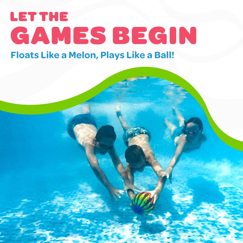 Watermelon Ball كرة البطيخ - الألعاب الأصلية للمسبح للأطفال من 8 إلى 12 عامًا - كرة مسبح بحجم 6.5 بوصة للمراهقين والبالغين والعائلة - ألعاب المسبح، ألعاب المسبح، ألعاب السباحة الممتعة، كرة القدم المائية، الغوص ولعب كرة الشاطئ - Image 5