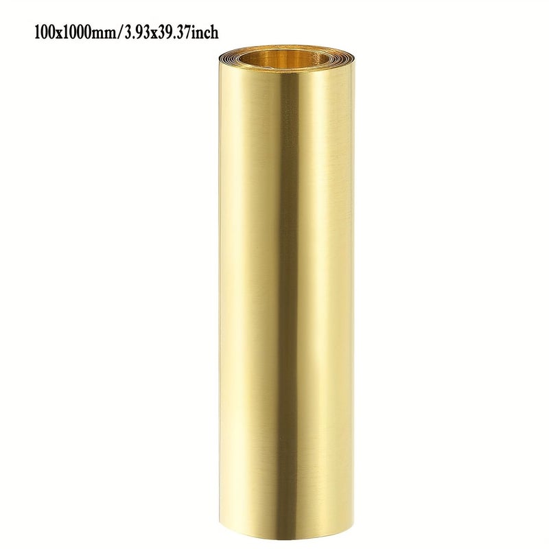 Brass Sheet Roll 0.03x100x1000mm Metal Foil for Crafts Repairs Electrical - Image 4