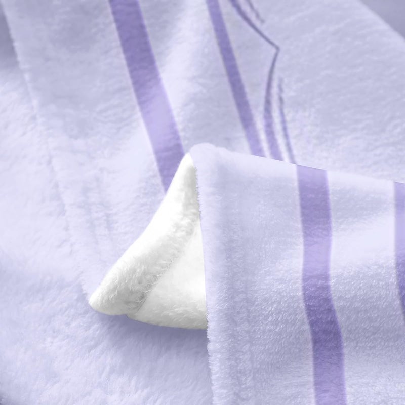 Princess Bow Fleece Blanket Twin 60x80 Inch - Ultra-Soft for Couch Sofa Bed,Dreamy Purple Bowknot Flannel Blanket,Cute Butterfly Knot Fuzzy Plush Throw for Kids Room,Watercolor Bow Tie Room Decor - Image 4